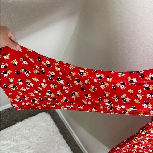 Faithfull the Brand Della Smocked Floral Jumpsuit Size 4 - Picture 8 of 15